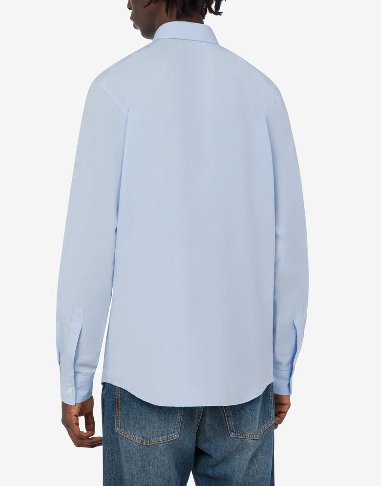Camisa de popelín de algodón bordada Celeste Love Moschino 3