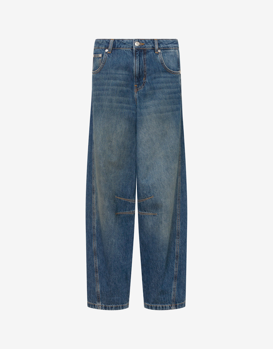 Denim pants Blue Denim Love Moschino 0