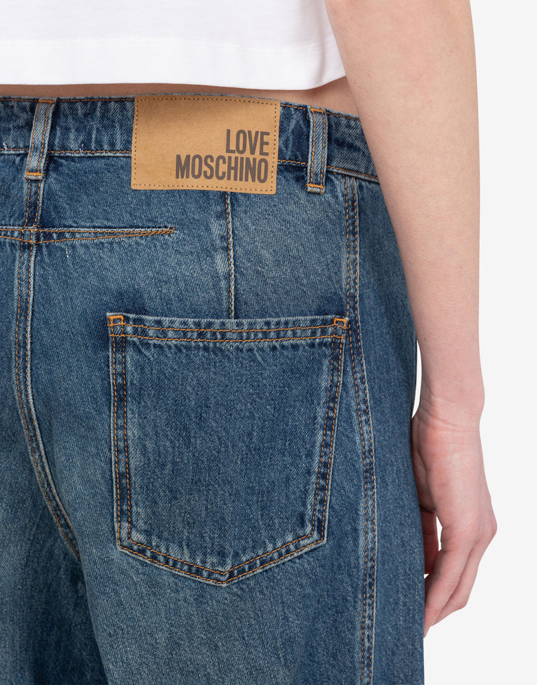 Denim pants Blue Denim Love Moschino 4