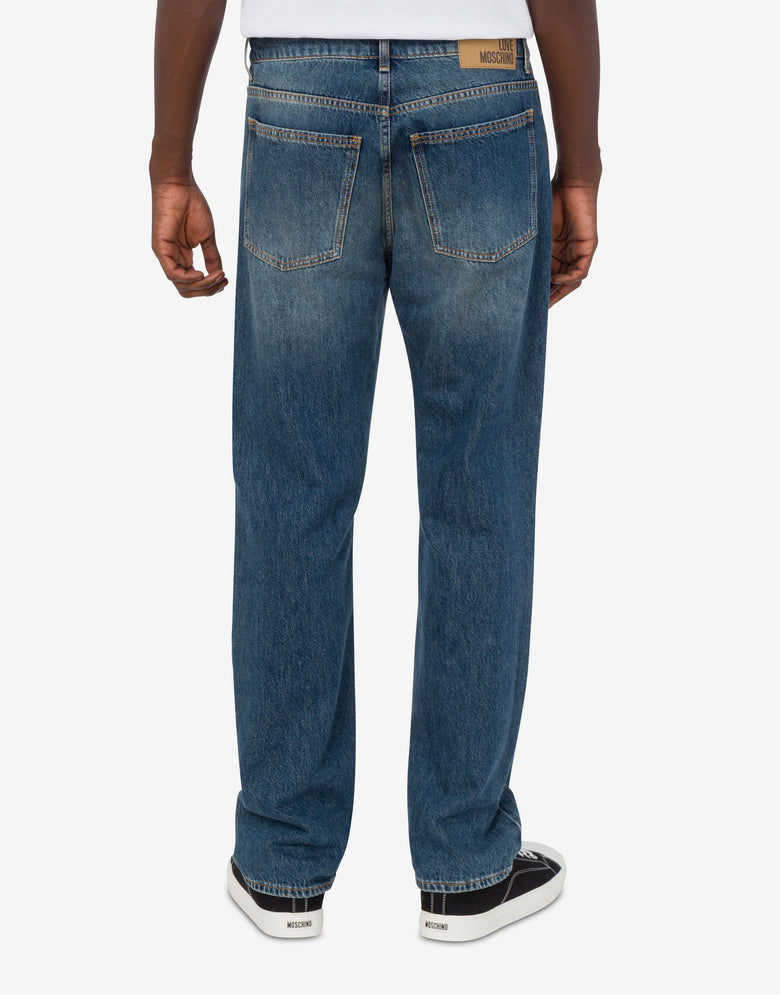 Denim pants Blue Denim Love Moschino 3