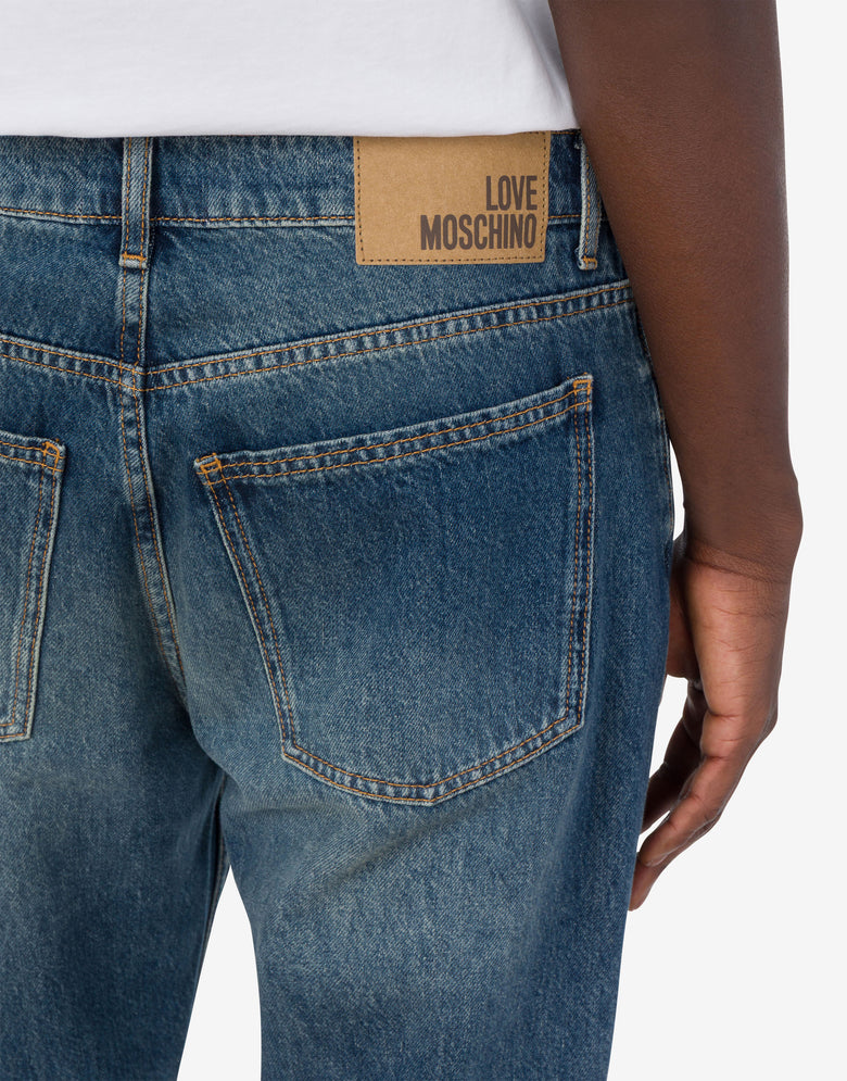 Denim pants Blue Denim Love Moschino 4