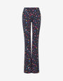 Printed technical jersey pants
