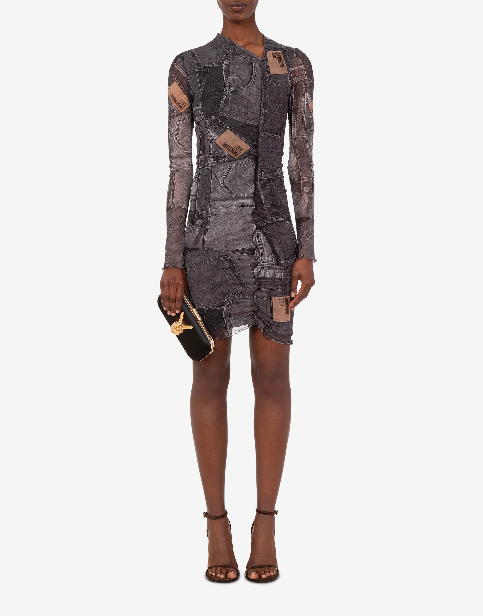 moschino mesh dress Printed mesh dress Moschino Jeans