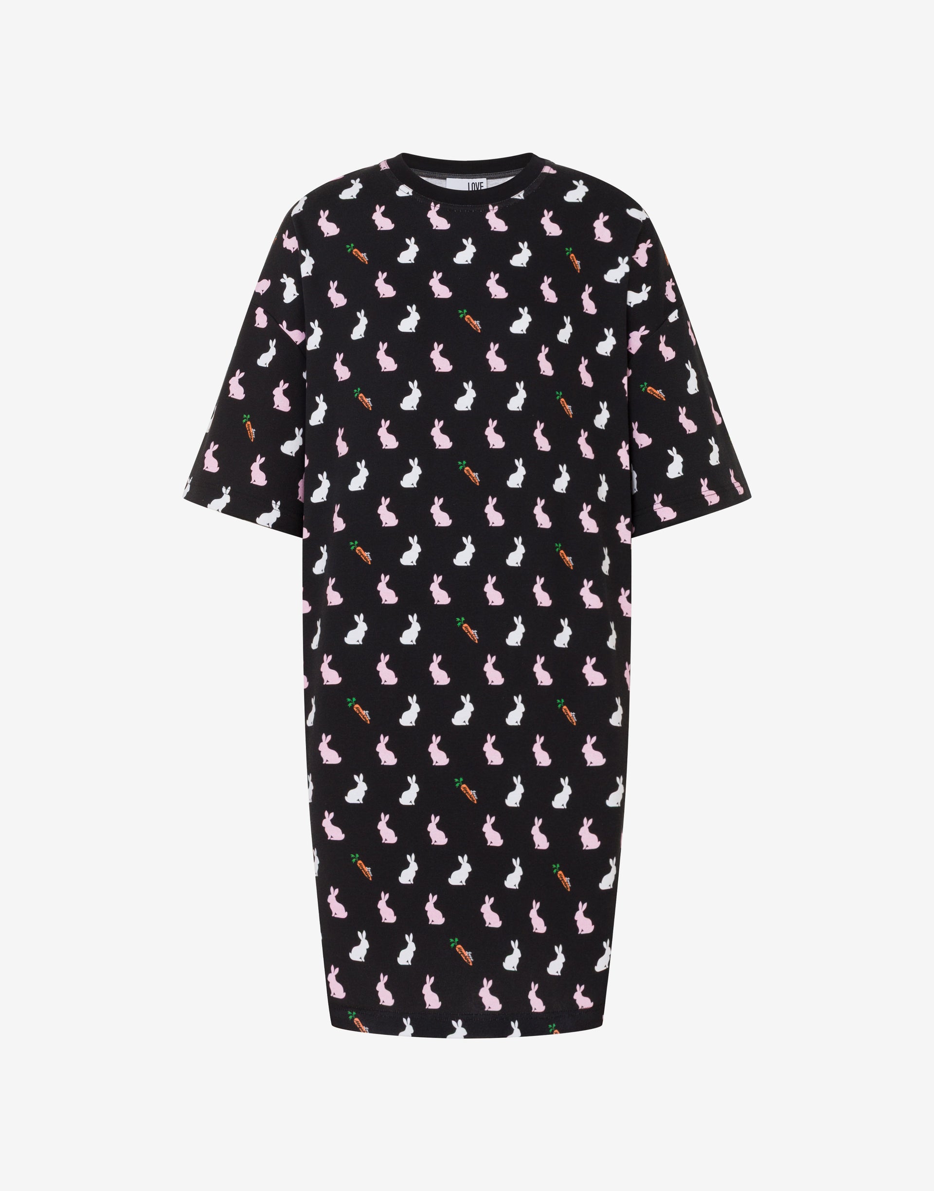 Love Moschino - Heavyweight printed cotton dress - Black