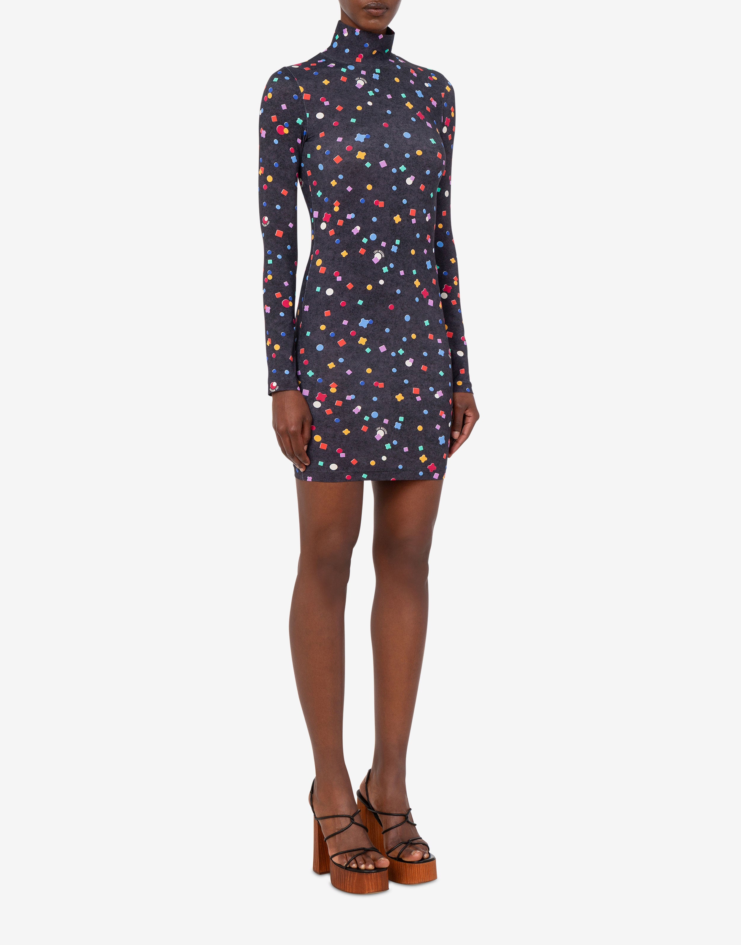 Short dress made of printed technical jersey Love Moschino | Moschino