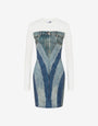Printed stretch cotton jersey dress