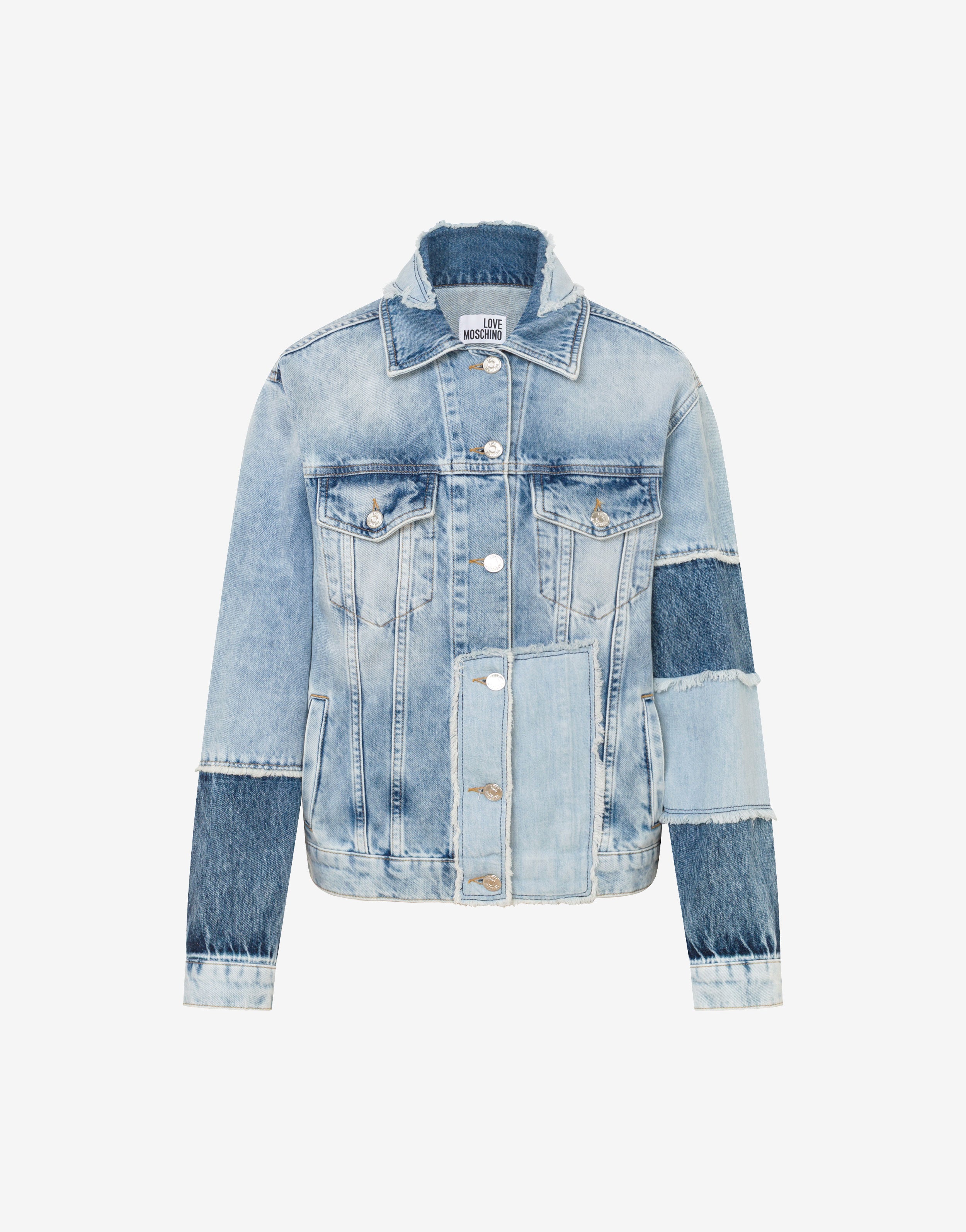 Chaqueta de vaquero con diseño de patchwork