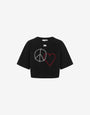 Embroidered cotton jersey T-shirt