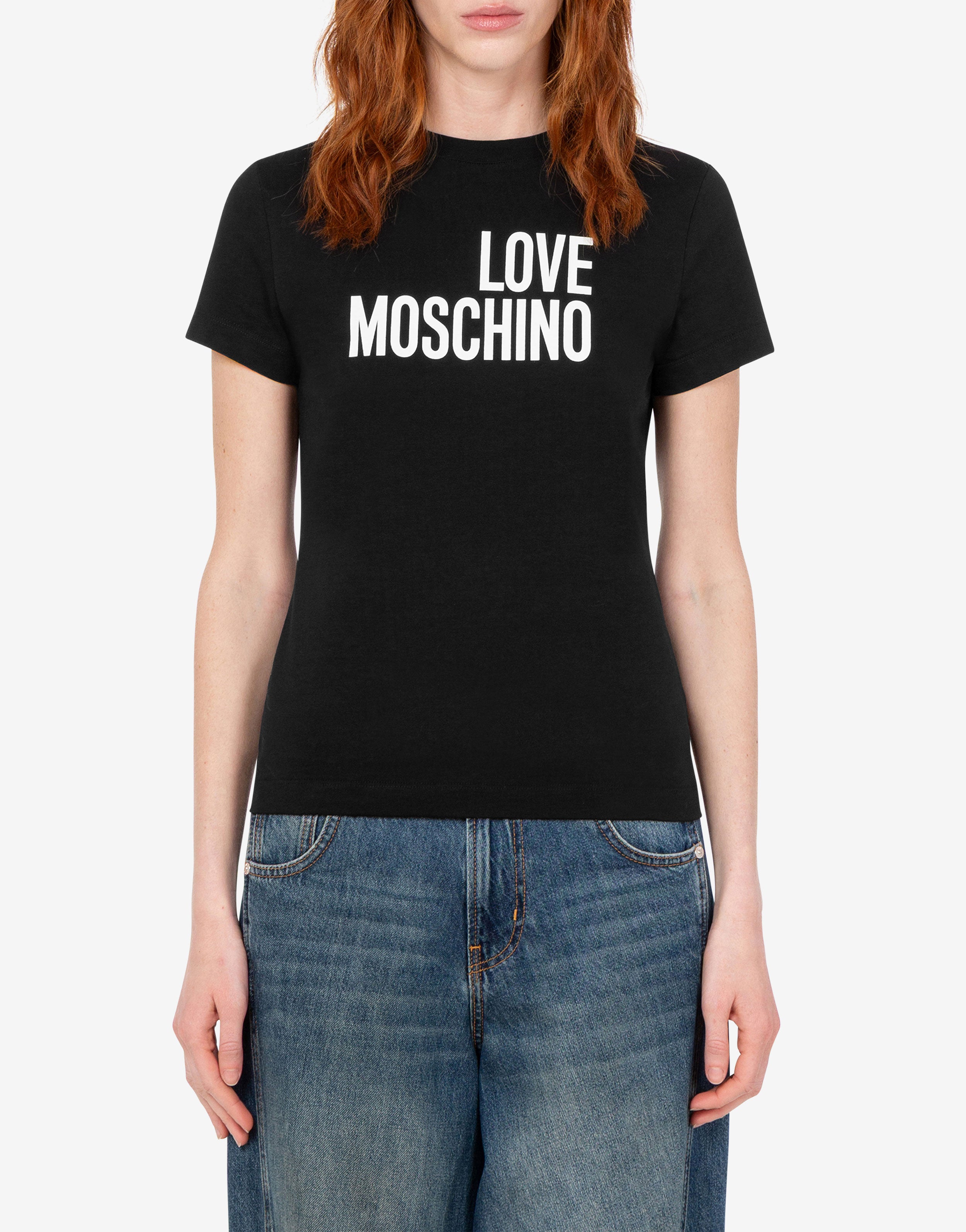 Printed cotton jersey T-shirt Love Moschino | Moschino