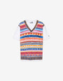 Camiseta de jersey de algodón estampada