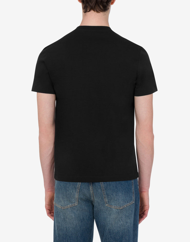 Printed cotton jersey T-shirt Black Love Moschino 3