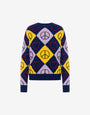 Inlaid wool sweater