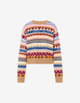 Inlaid wool sweater