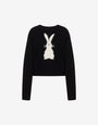 Inlaid wool sweater