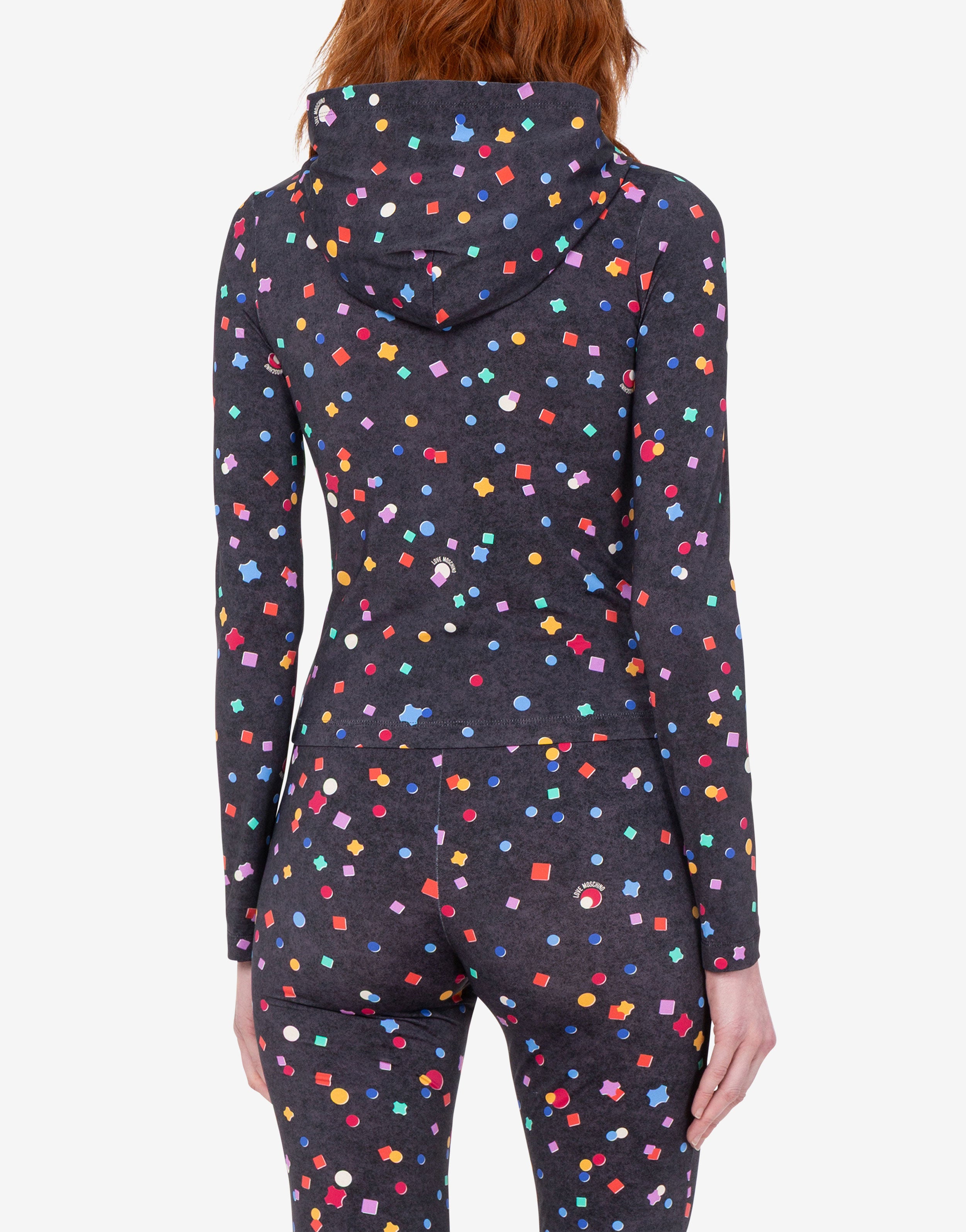 Printed T-shirt with a technical nylon zipper Love Moschino | Moschino