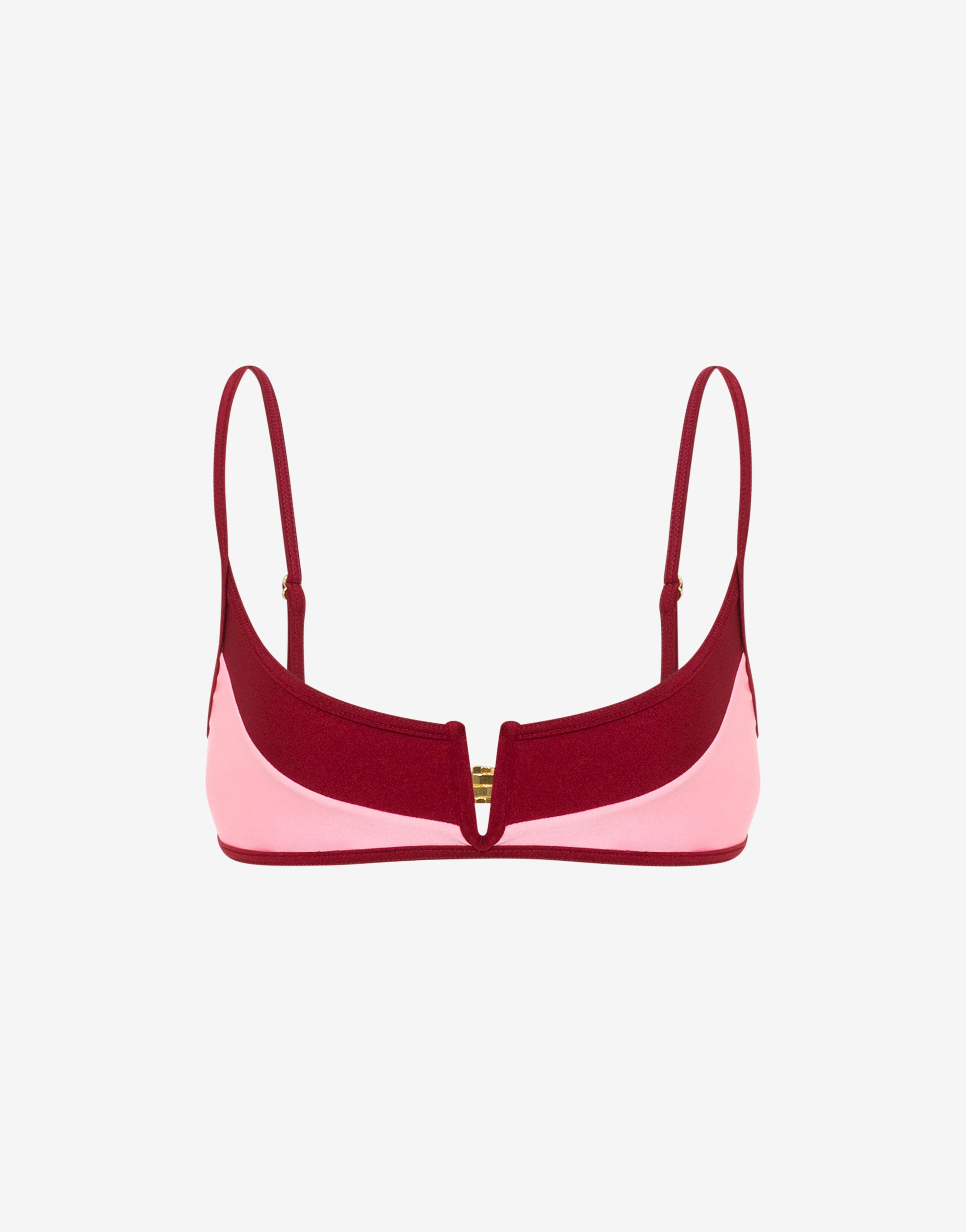 Top de bikini de lycra