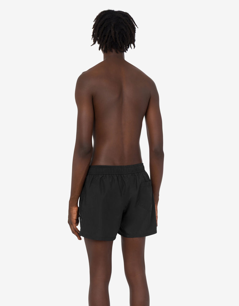 Bañador tipo boxer con estampado Maxi Logo Negro Moschino 2