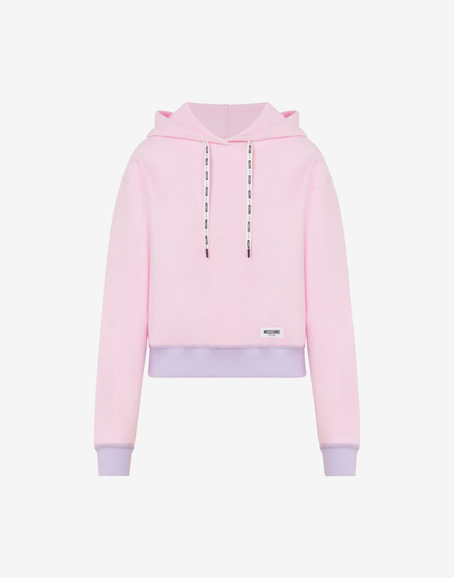 Brushed fleece sweatshirt Pink Moschino 0