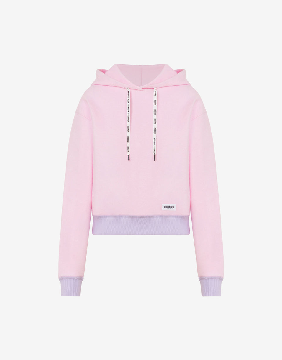 Brushed fleece sweatshirt Pink Moschino 0