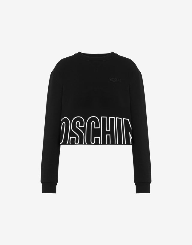 Sudadera de jersey de algodón Negro Moschino 0