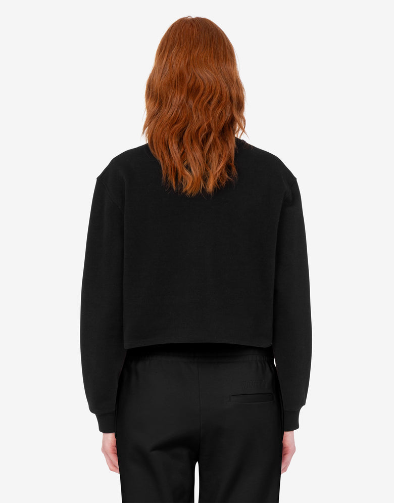 Sudadera de jersey de algodón Negro Moschino 2