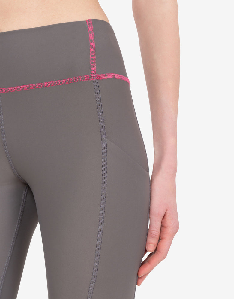 Lycra leggings Grey Moschino 3
