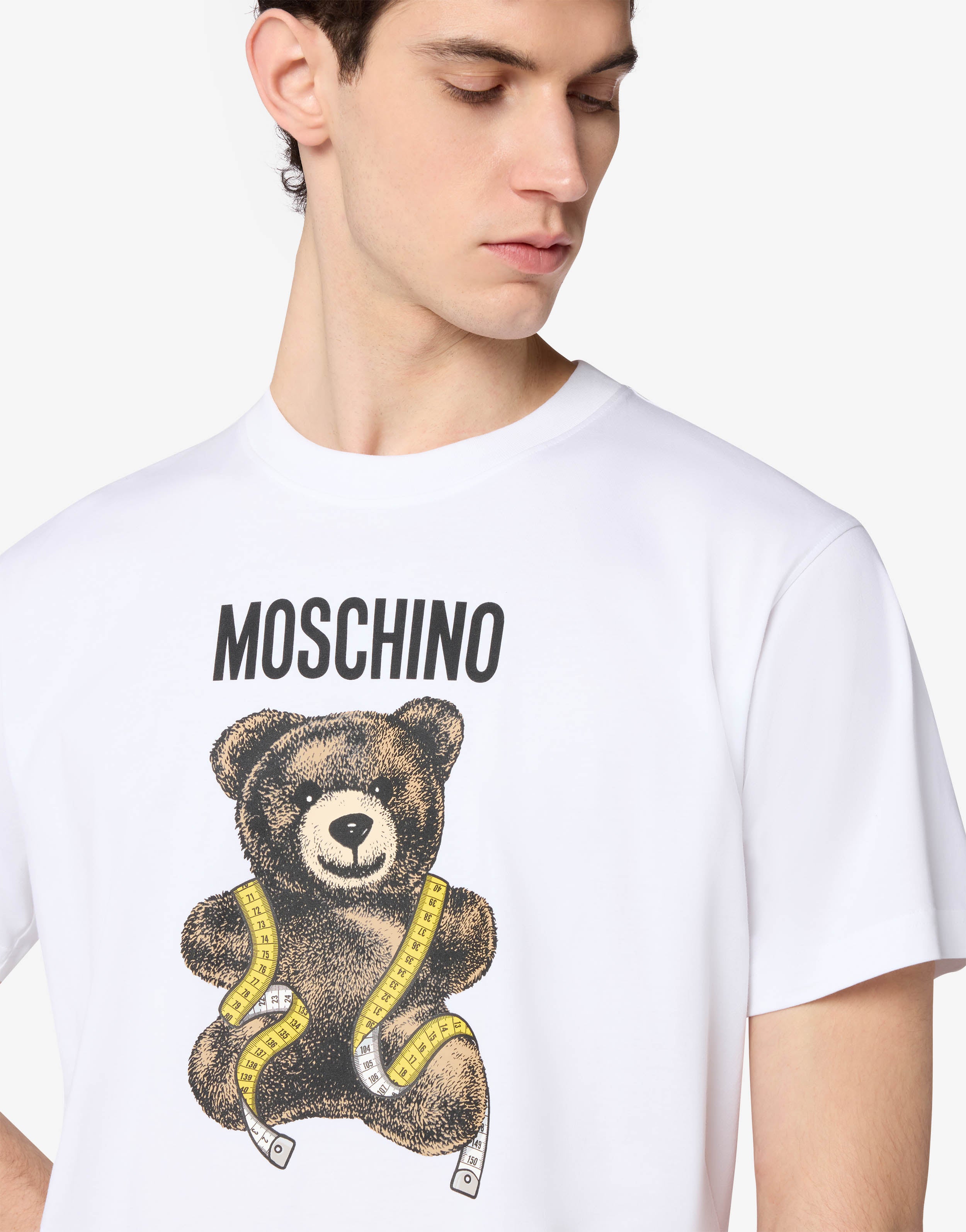 MOSCHINO♡テディベアコースターTシャツ♡8A Moschino Teddy Bear Cotton Jersey T-shirt | Moschino