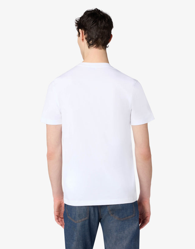 Goose Cotton Jersey T-Shirt White Moschino 1