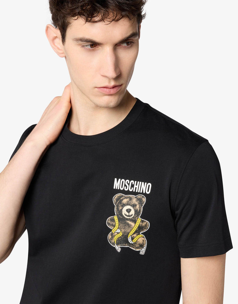 Moschino 泰迪熊纯棉平纹针织T恤 黑色 Moschino 2