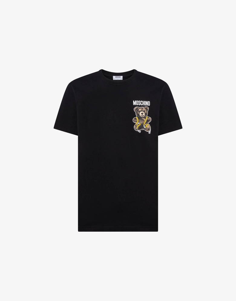 Moschino 泰迪熊纯棉平纹针织T恤 黑色 Moschino 4