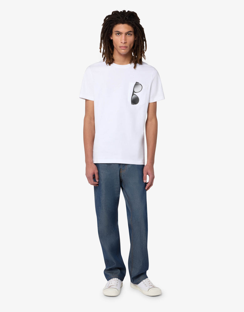 Camiseta estampada de jersey de algodón Blanco Moschino 3