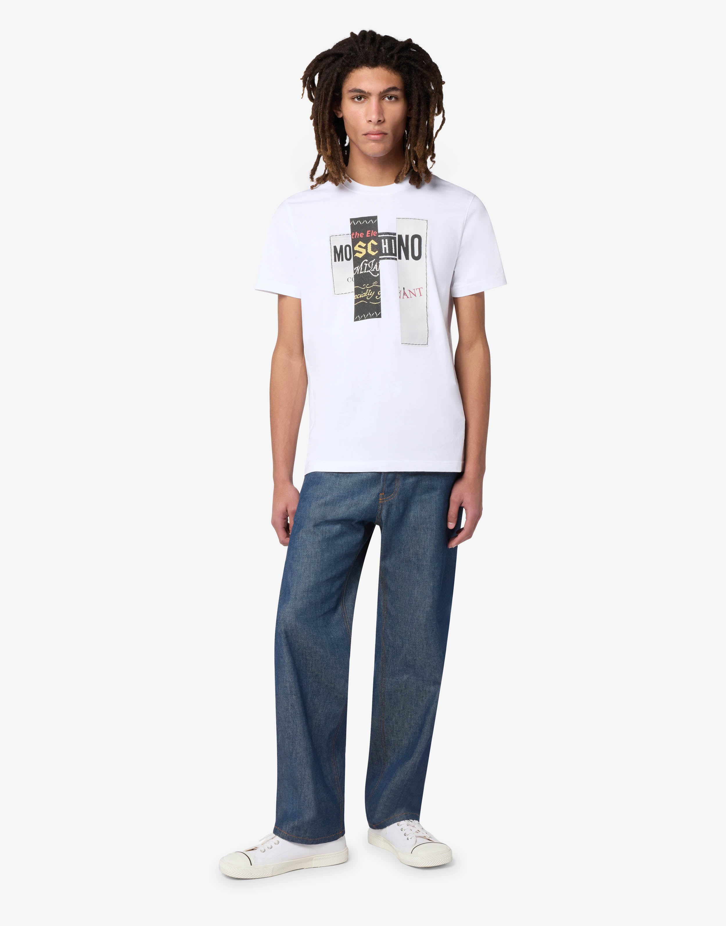 Printed cotton jersey T-shirt | Moschino