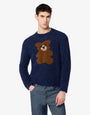 Jersey de mezcla de lana bouclé Moschino Teddy Bear