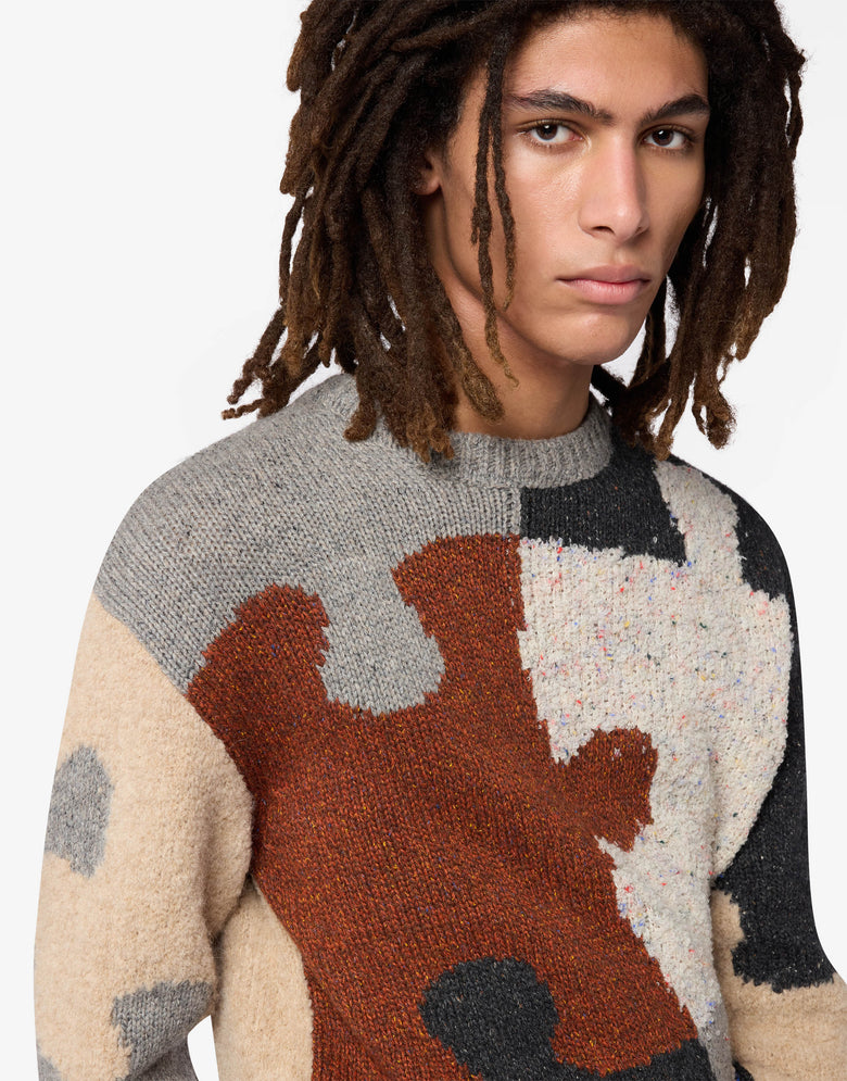 Jersey de mezcla de lana y seda con motivos bordados Multicolor Moschino 2