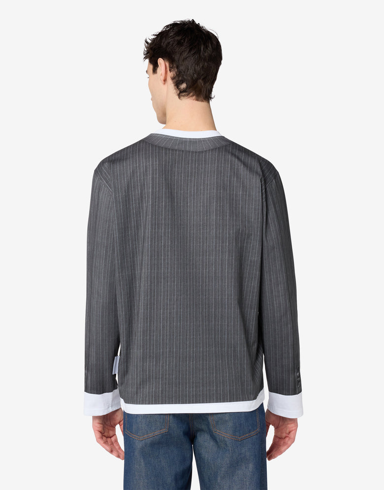 Jersey de algodón estampado Gris Moschino 1