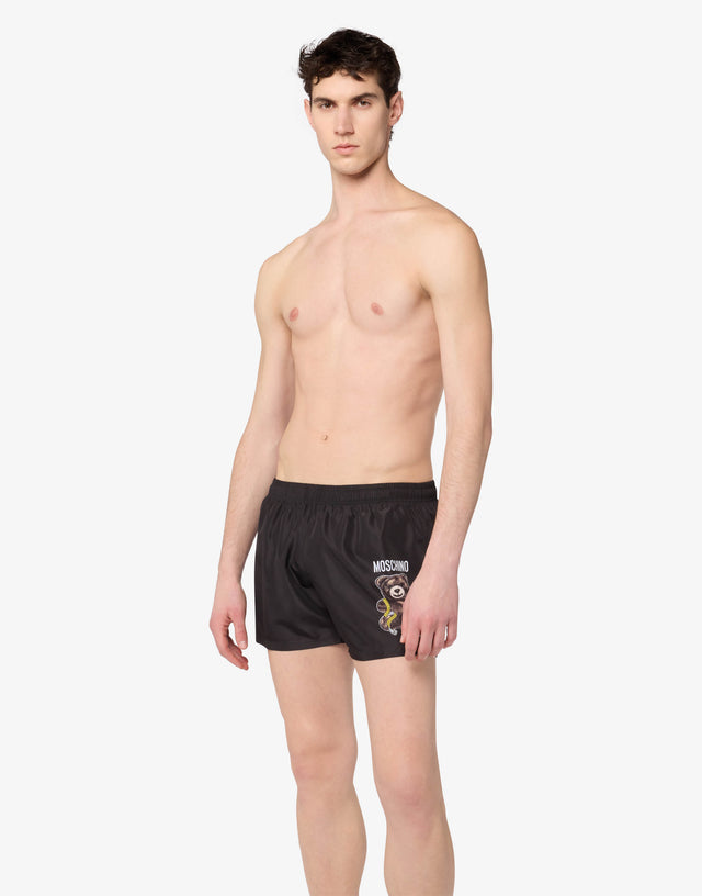Moschino Teddy Bear Nylon Swim Boxers Black Moschino 0
