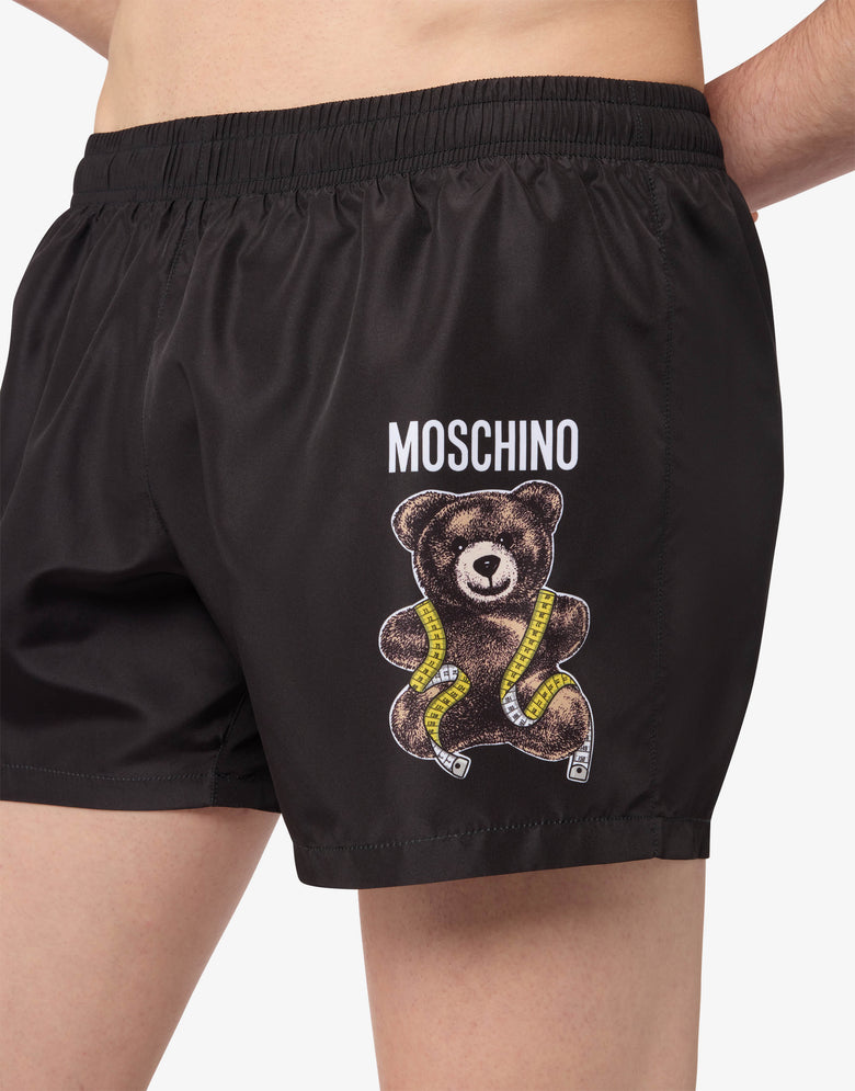 Moschino Teddy Bear 尼龙海滩平角裤 黑色 Moschino 2