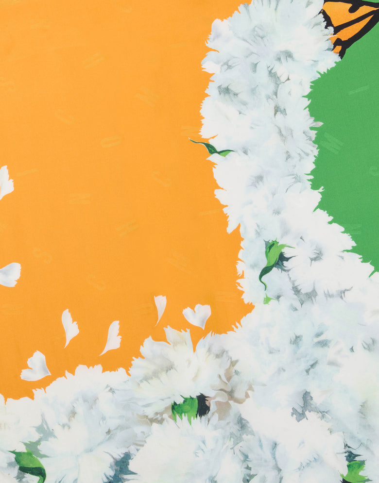 Goose silk scarf  Moschino 2