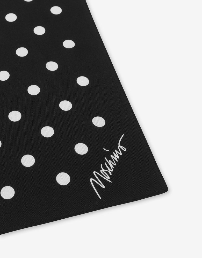 Printed silk foulard Black Moschino 2