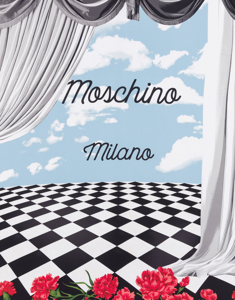 Pañuelo de seda estampado Negro Moschino 2