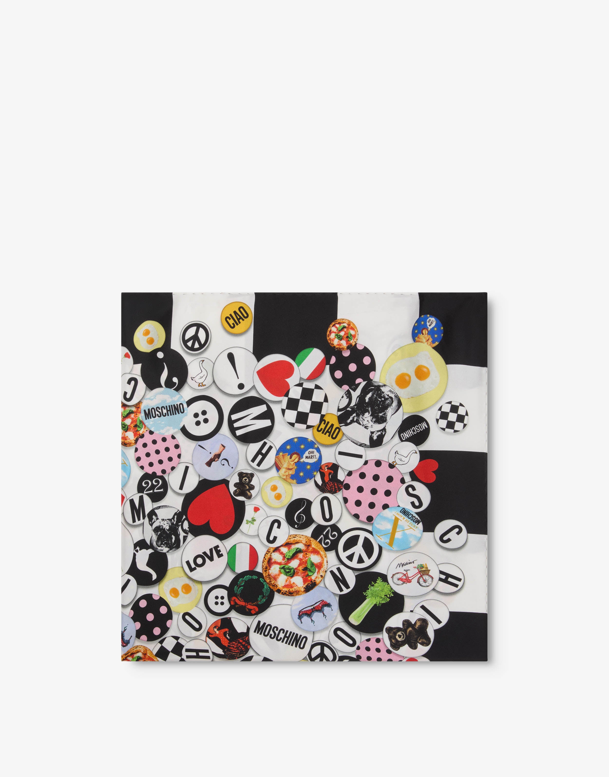 Printed silk scarf | Moschino