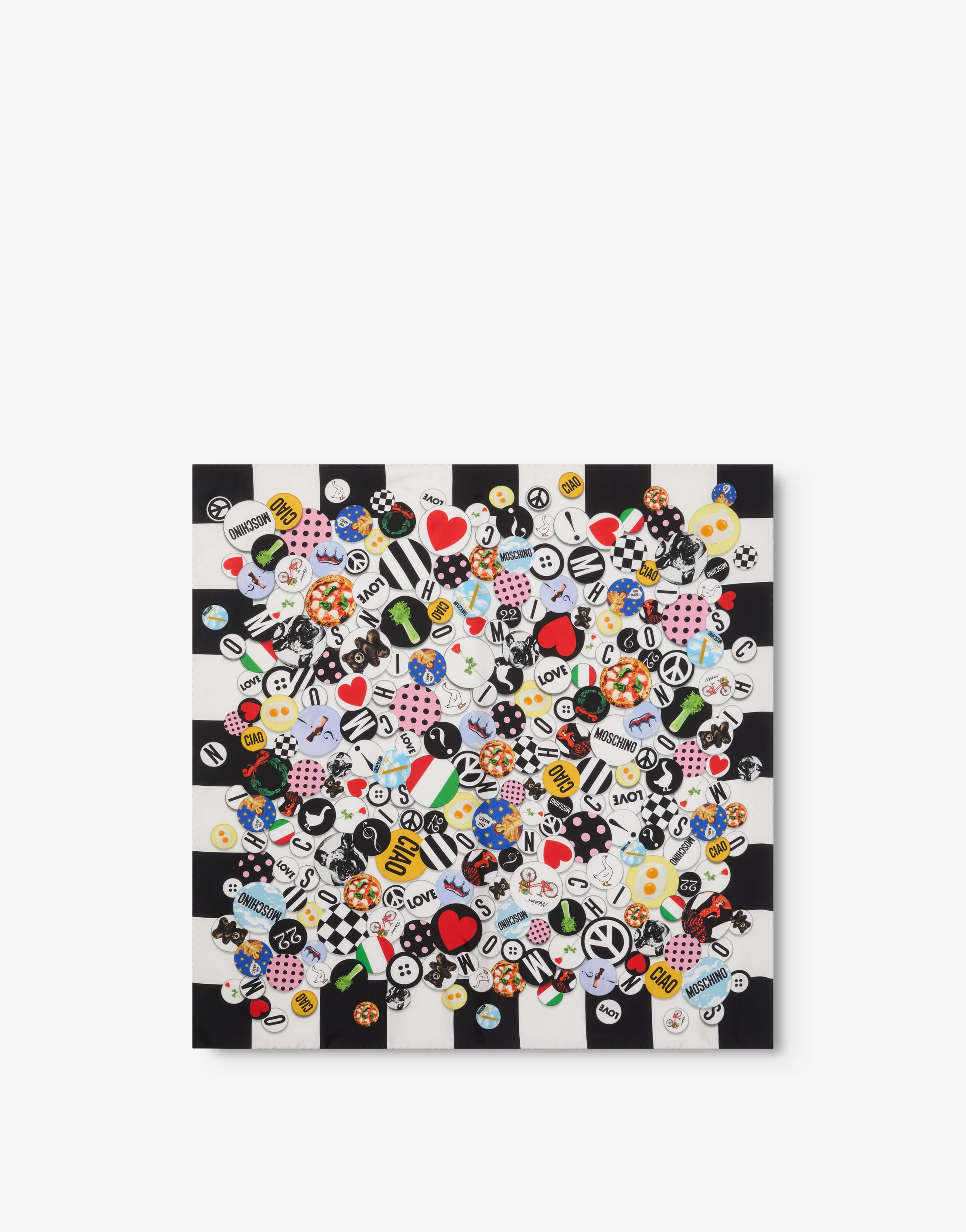 Printed silk scarf | Moschino