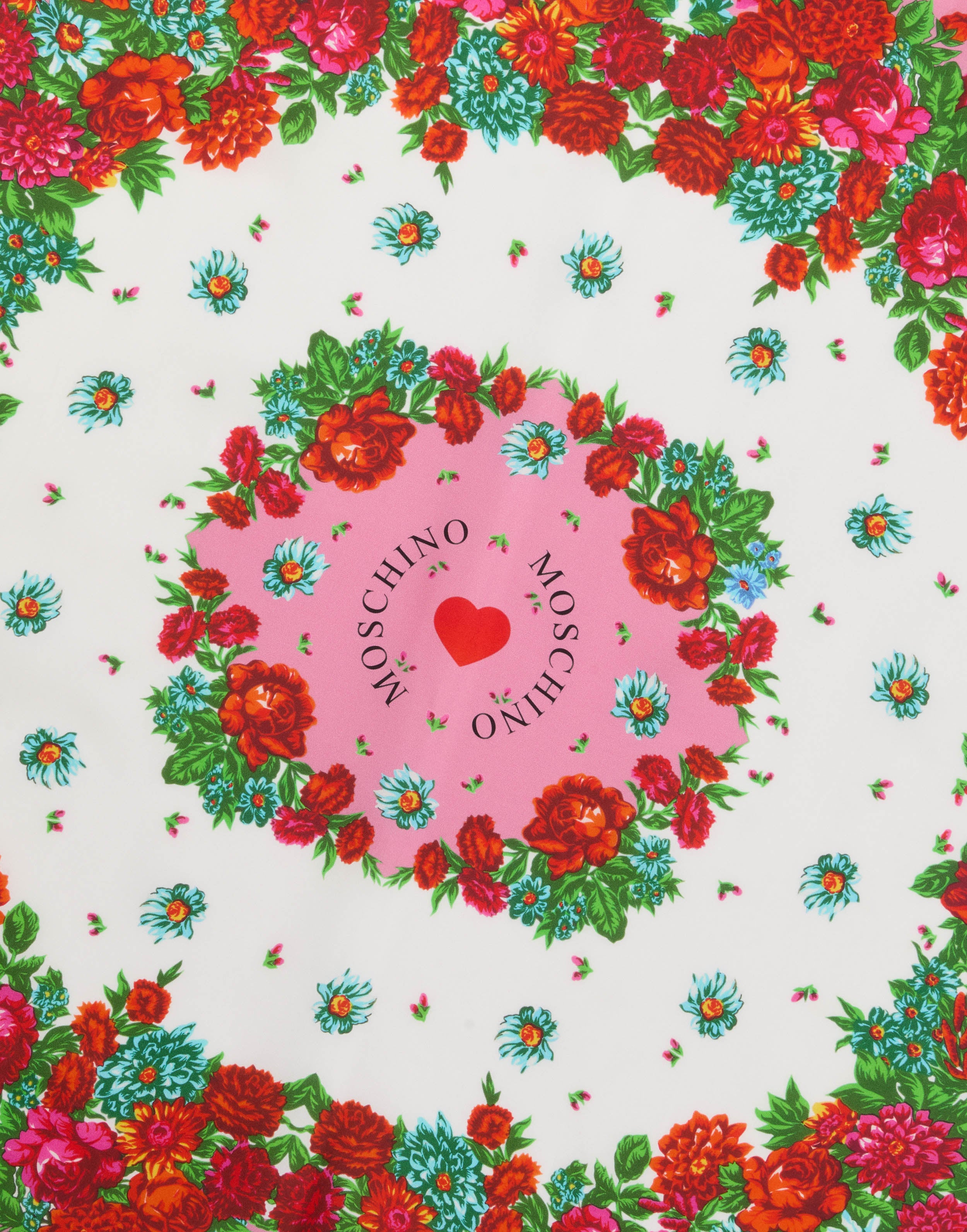 Printed silk scarf | Moschino