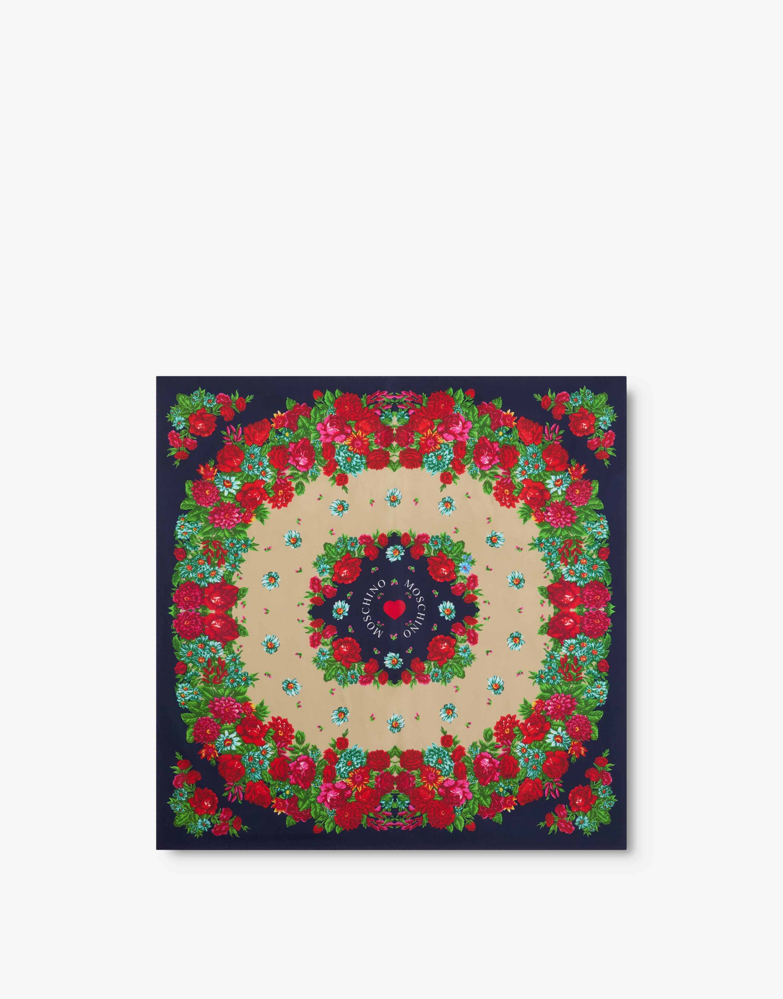 Printed silk scarf