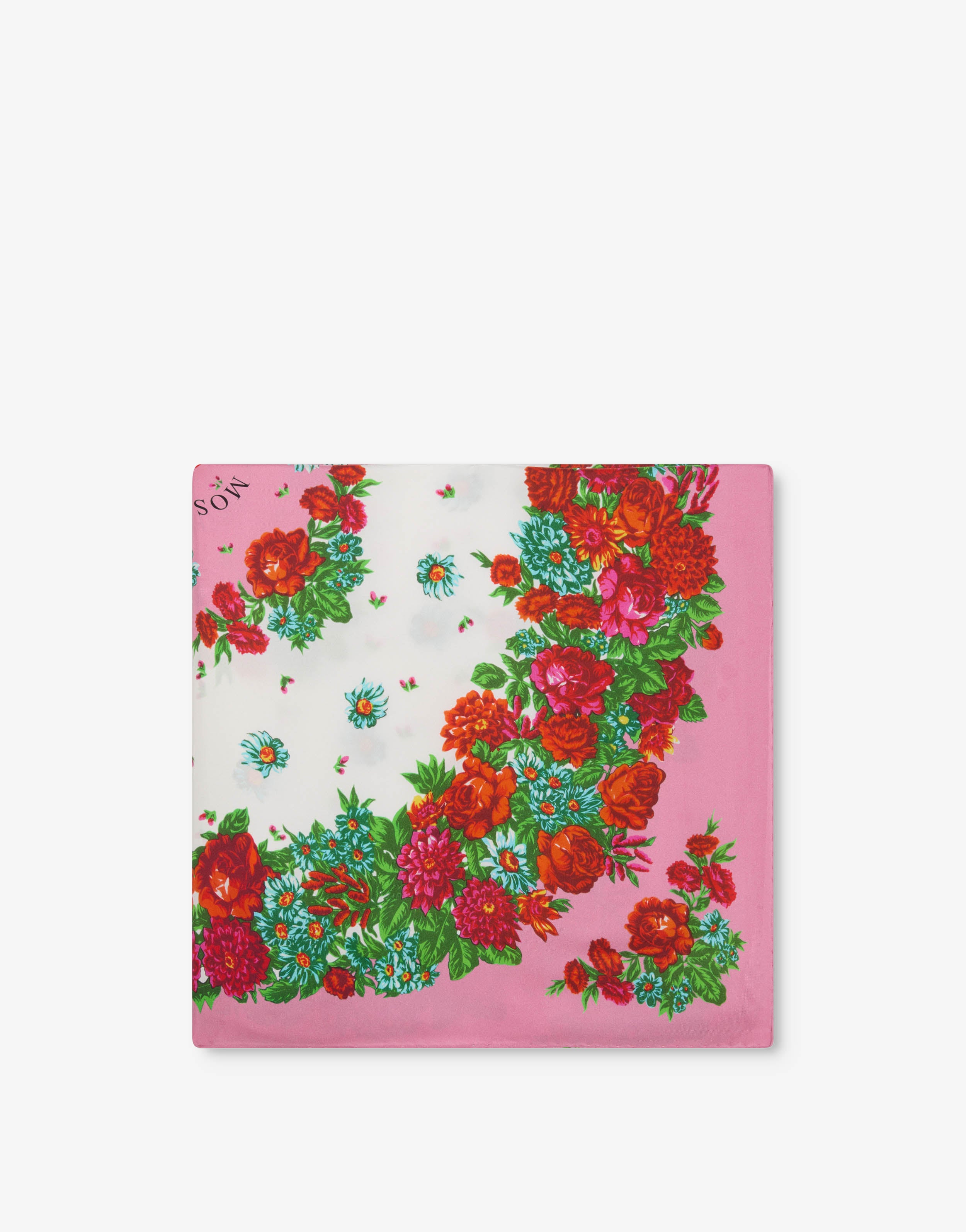 Printed silk scarf | Moschino