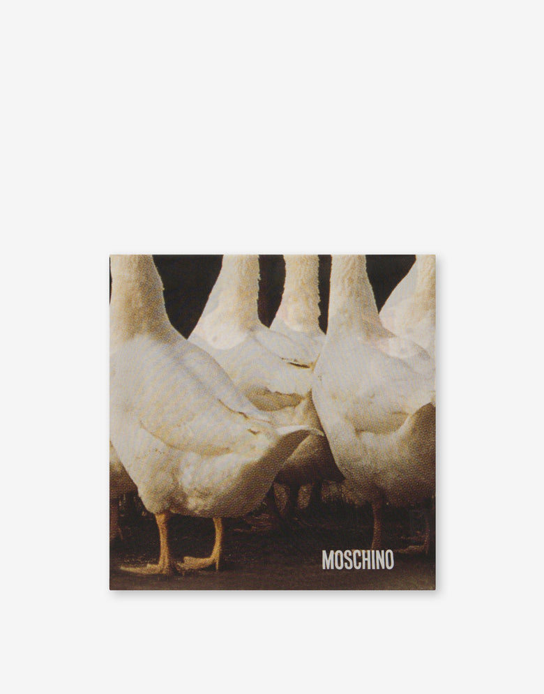 鹅印花真丝围巾 彩色 Moschino 1