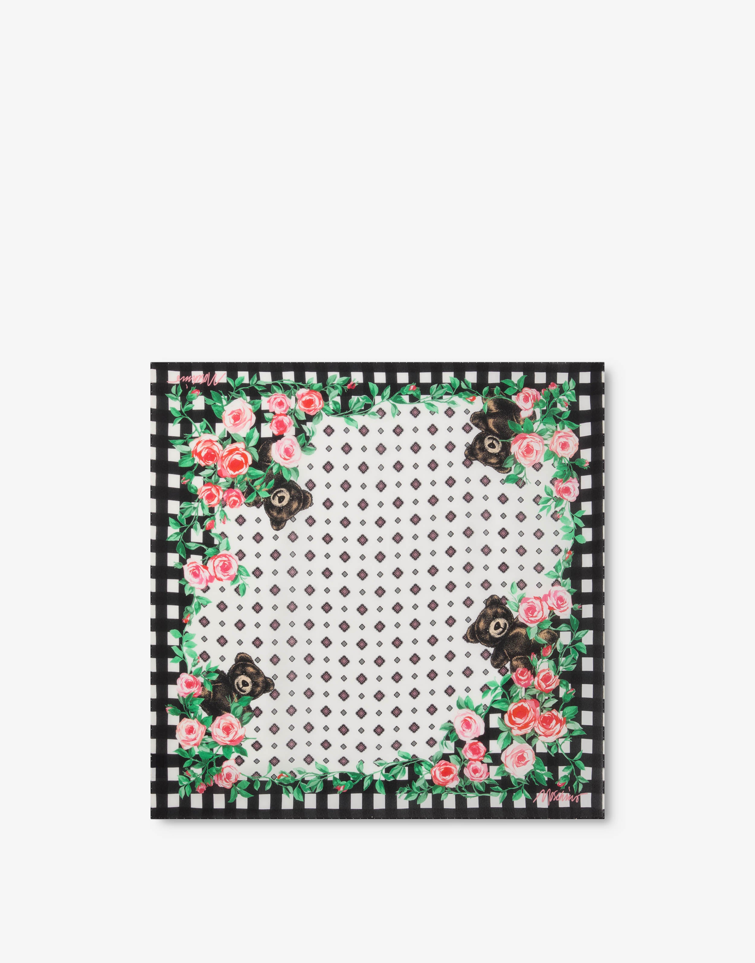 【MOSCHINO】archive フラワー柄ジップデザインベスト MOSCHINO（モスキーノ） archive フラワー柄ジップデザイン ベスト