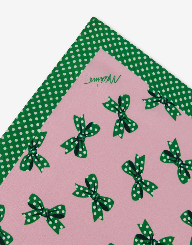 Pañuelo de seda  Green Moschino 2