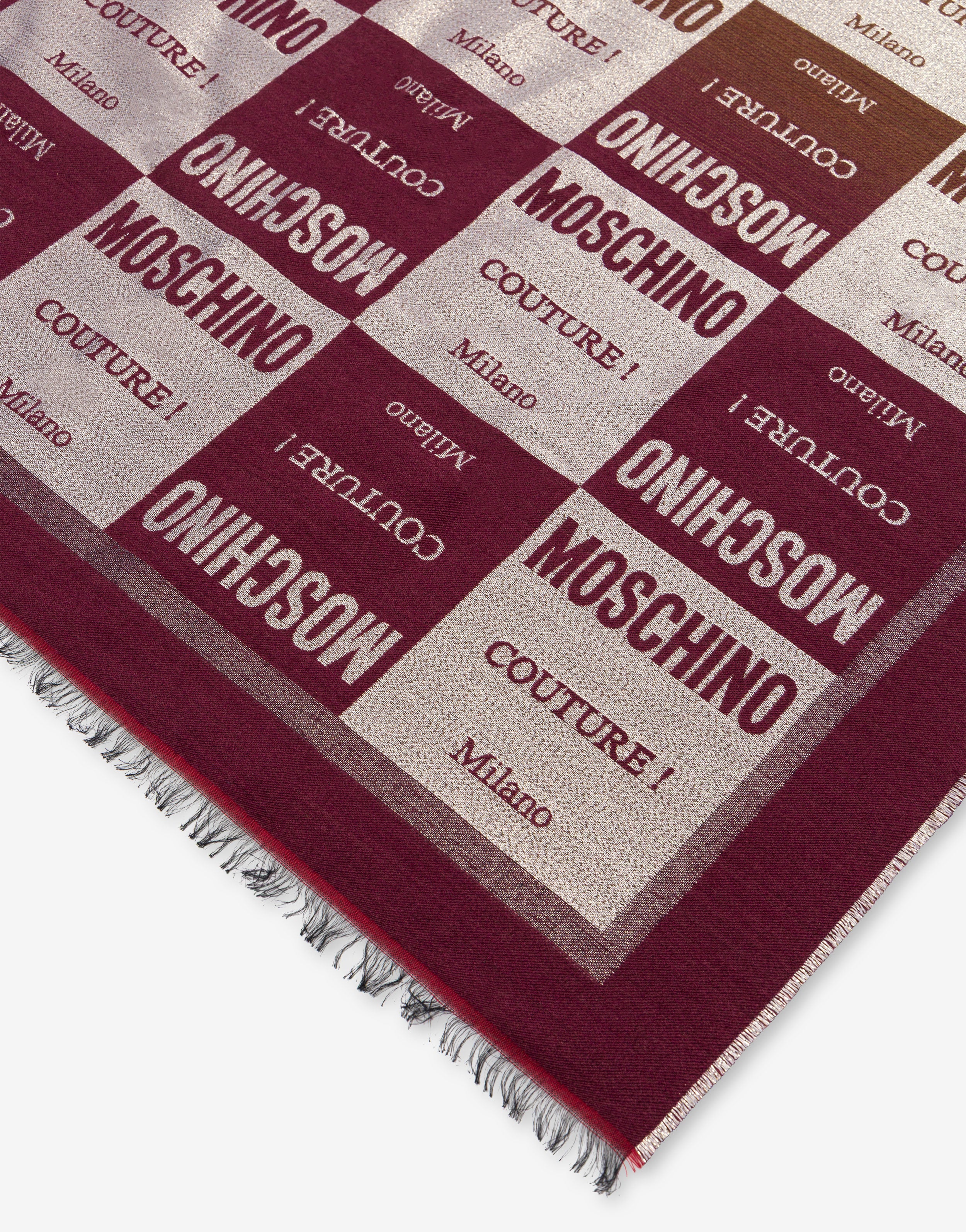 Wool blend jacquard scarf | Moschino