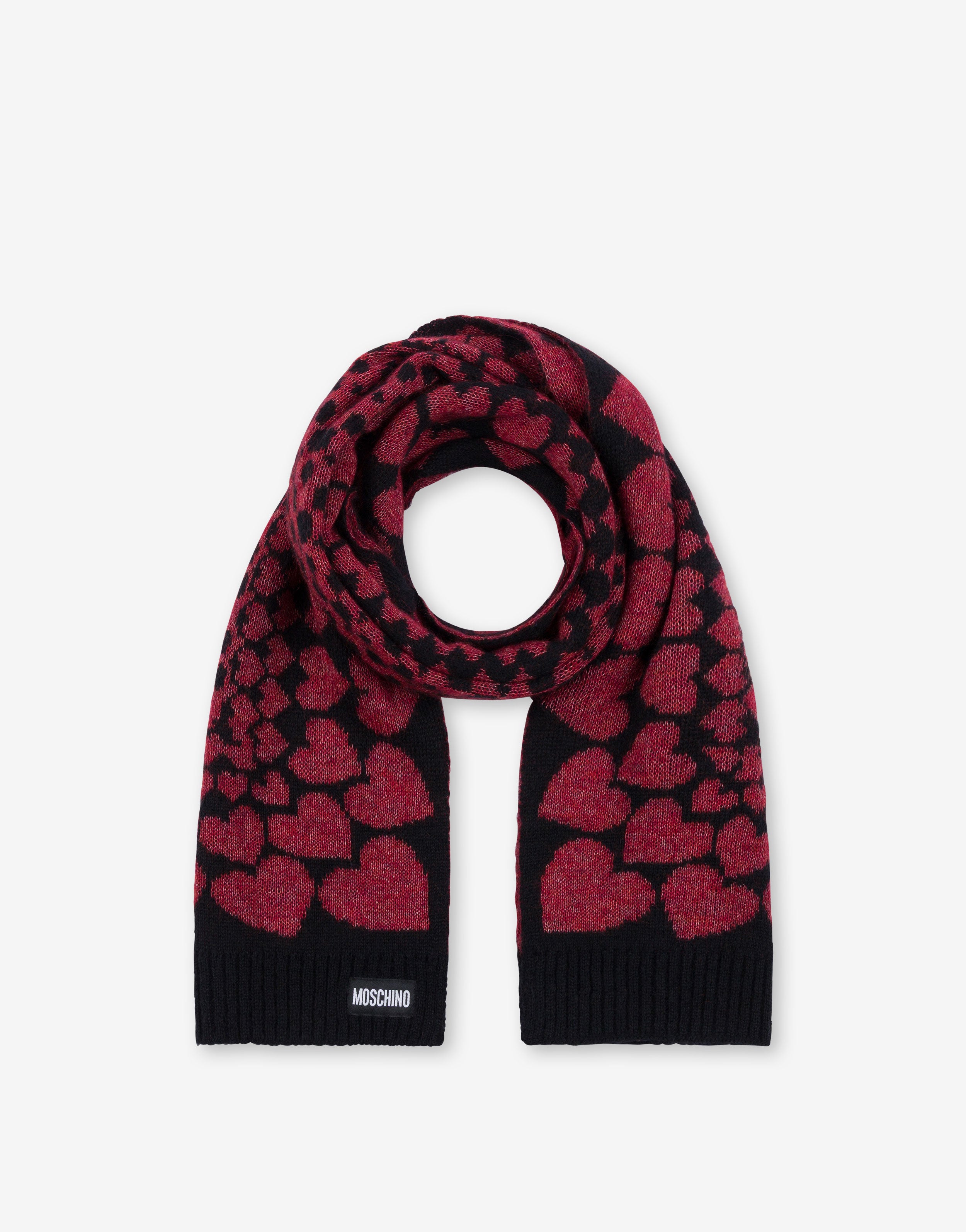 Inlaid mohair blend scarf | Moschino